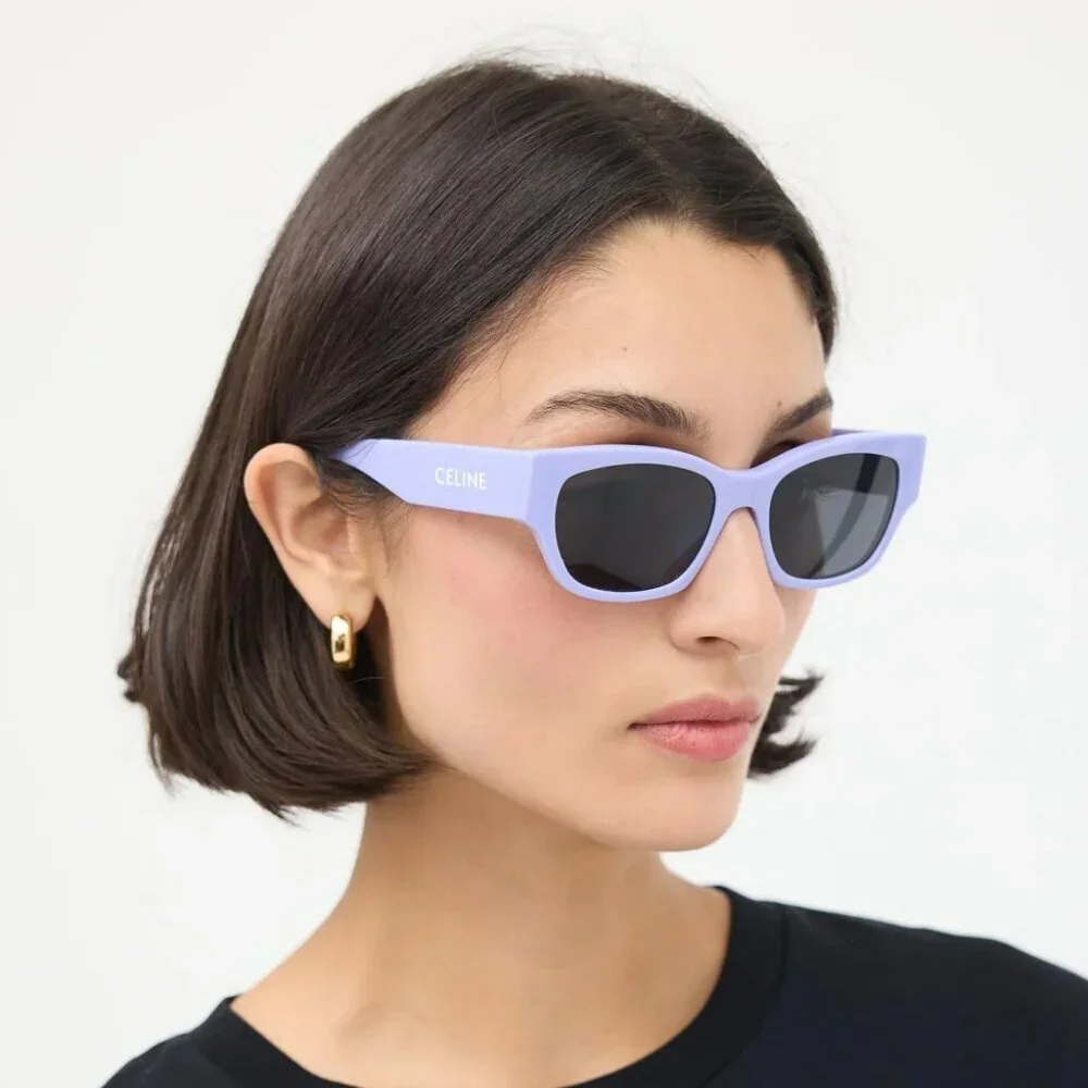 Celine CL40197U 78A MONOCHROMS BRAND NEW Sunglasses Lilac Smoke Unisex Cat Eye - Picture 4 of 10